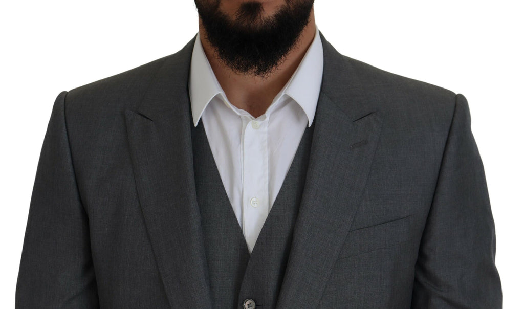 Dolce & Gabbana Grey Three Piece Suits for Men additional view