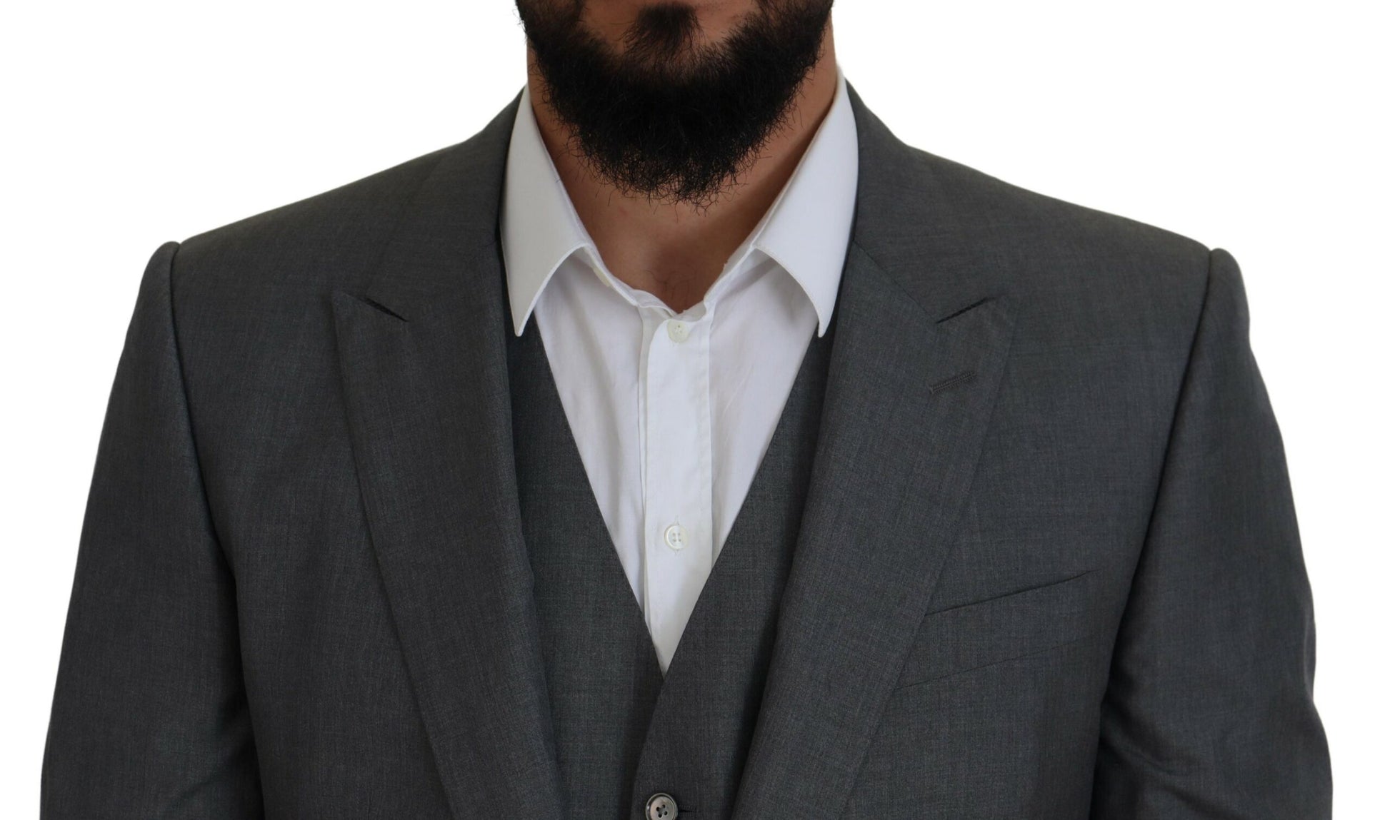 Dolce & Gabbana Grey Three Piece Suits for Men additional view
