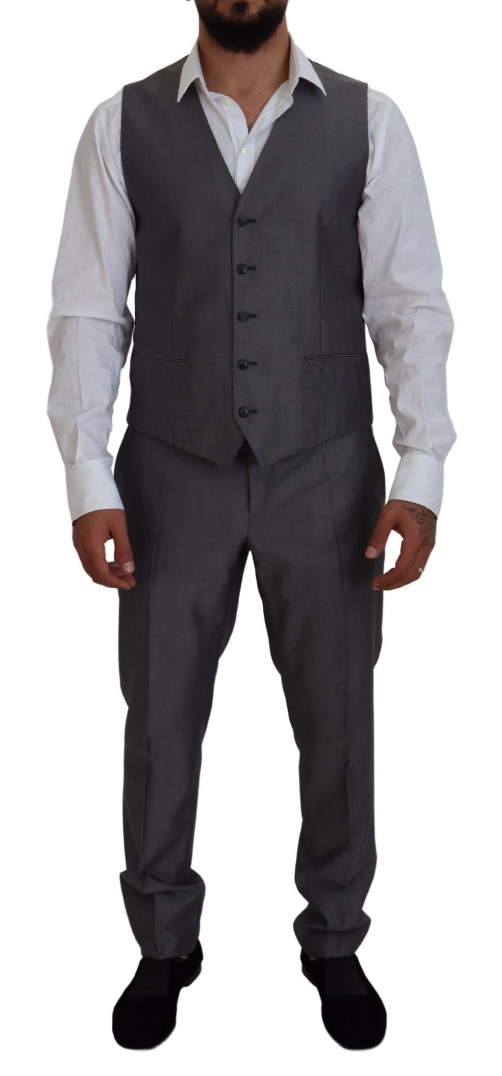Dolce & Gabbana Grey Three Piece Suits for Men alternate view