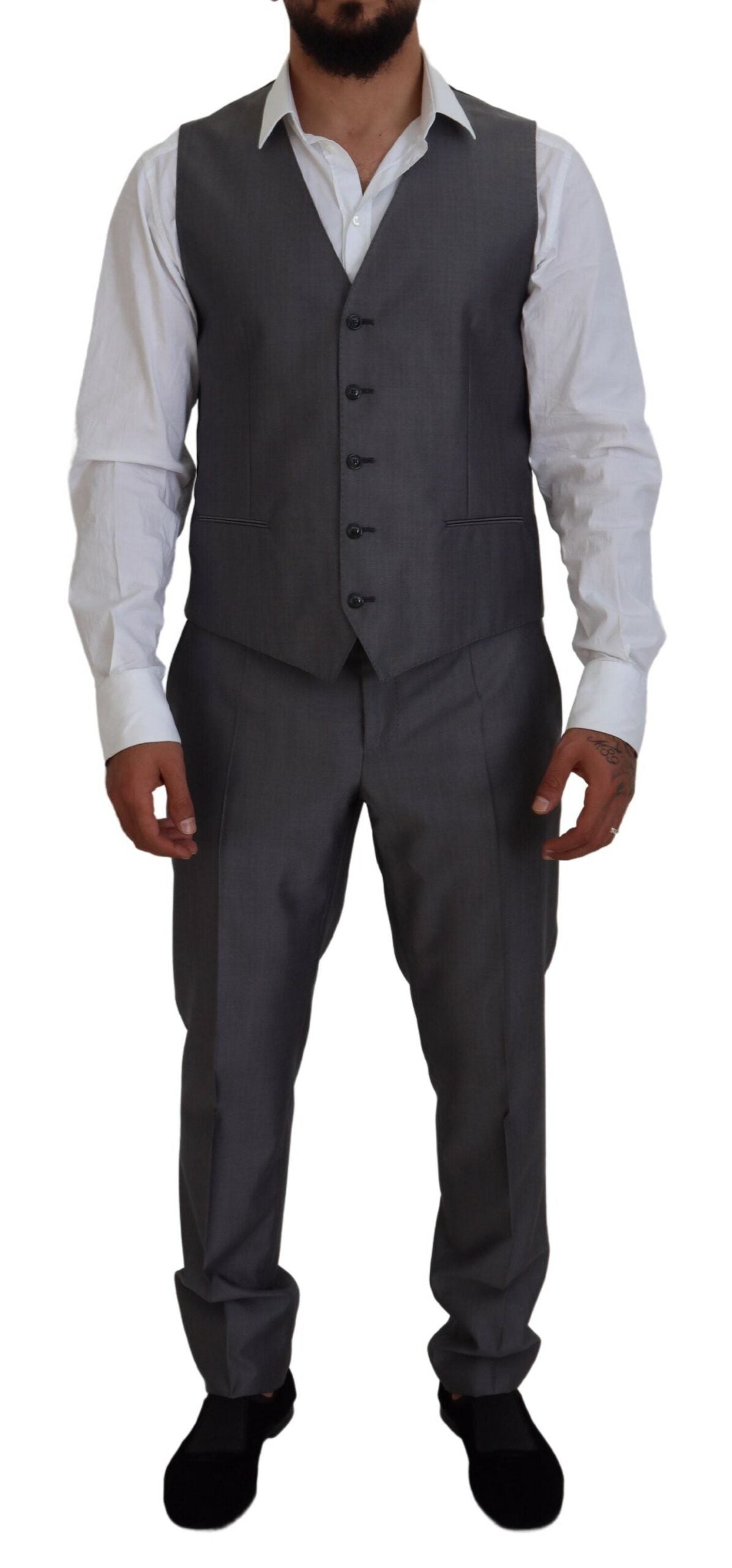 Dolce & Gabbana Grey Three Piece Suits for Men alternate view