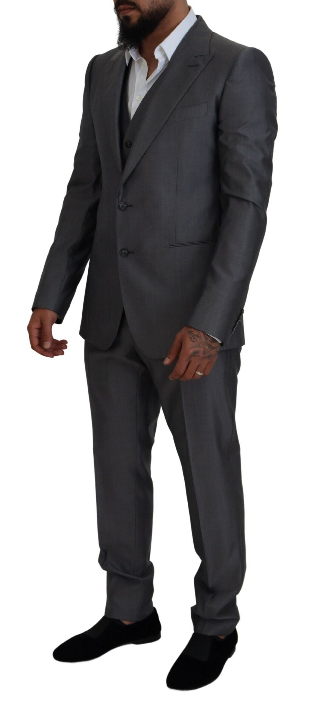 Dolce & Gabbana Grey Three Piece Suits for Men additional view