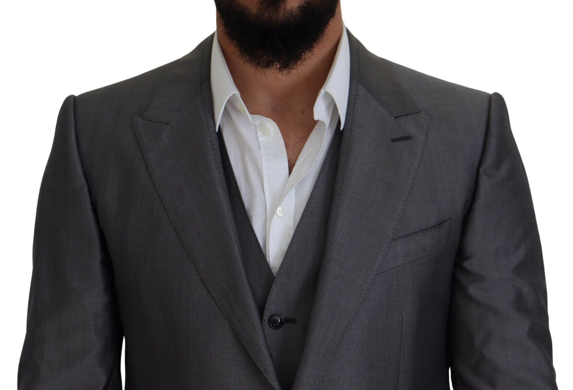 Dolce & Gabbana Grey Three Piece Suits for Men additional view