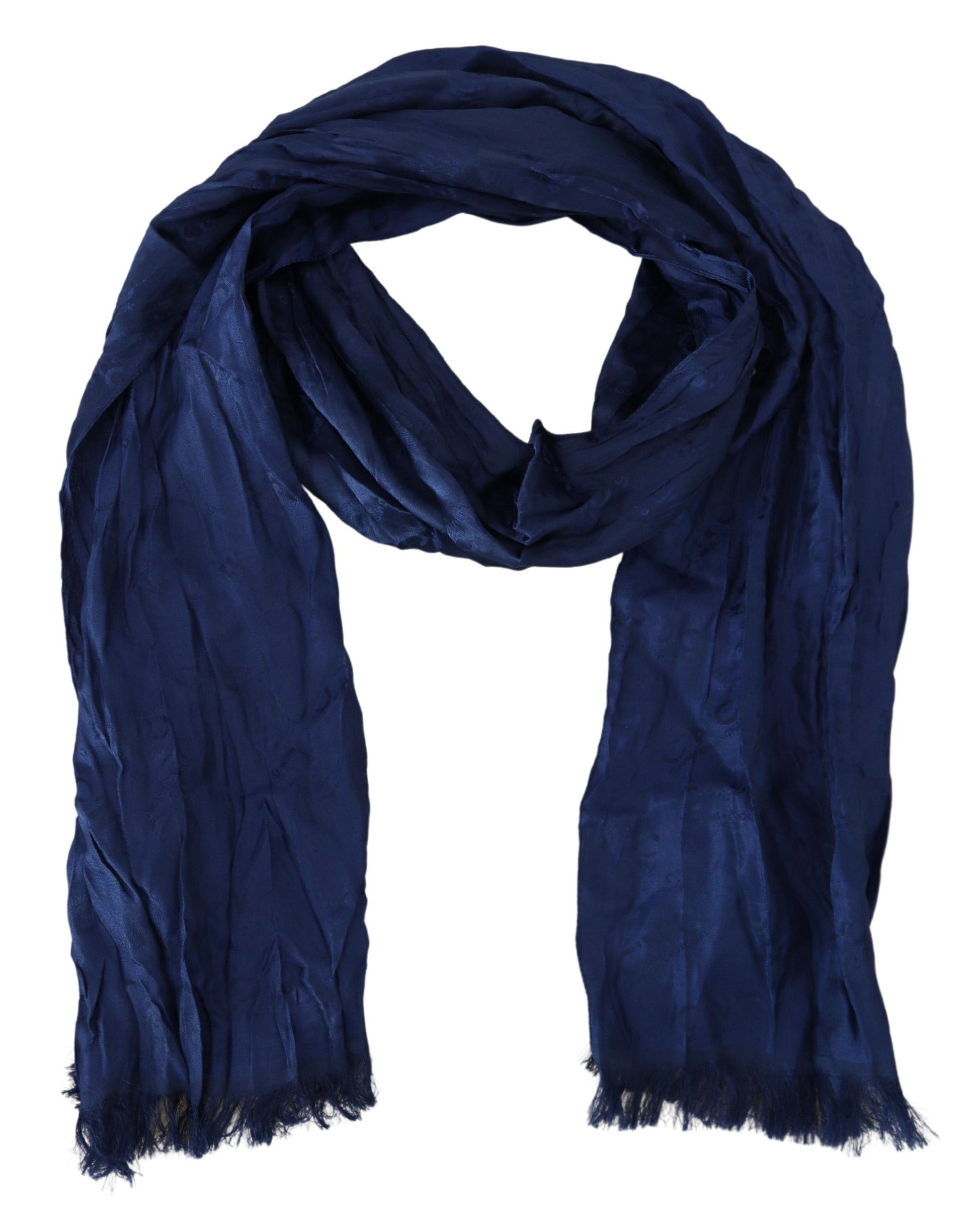 Costume National Blue Scarf for Women detail view
