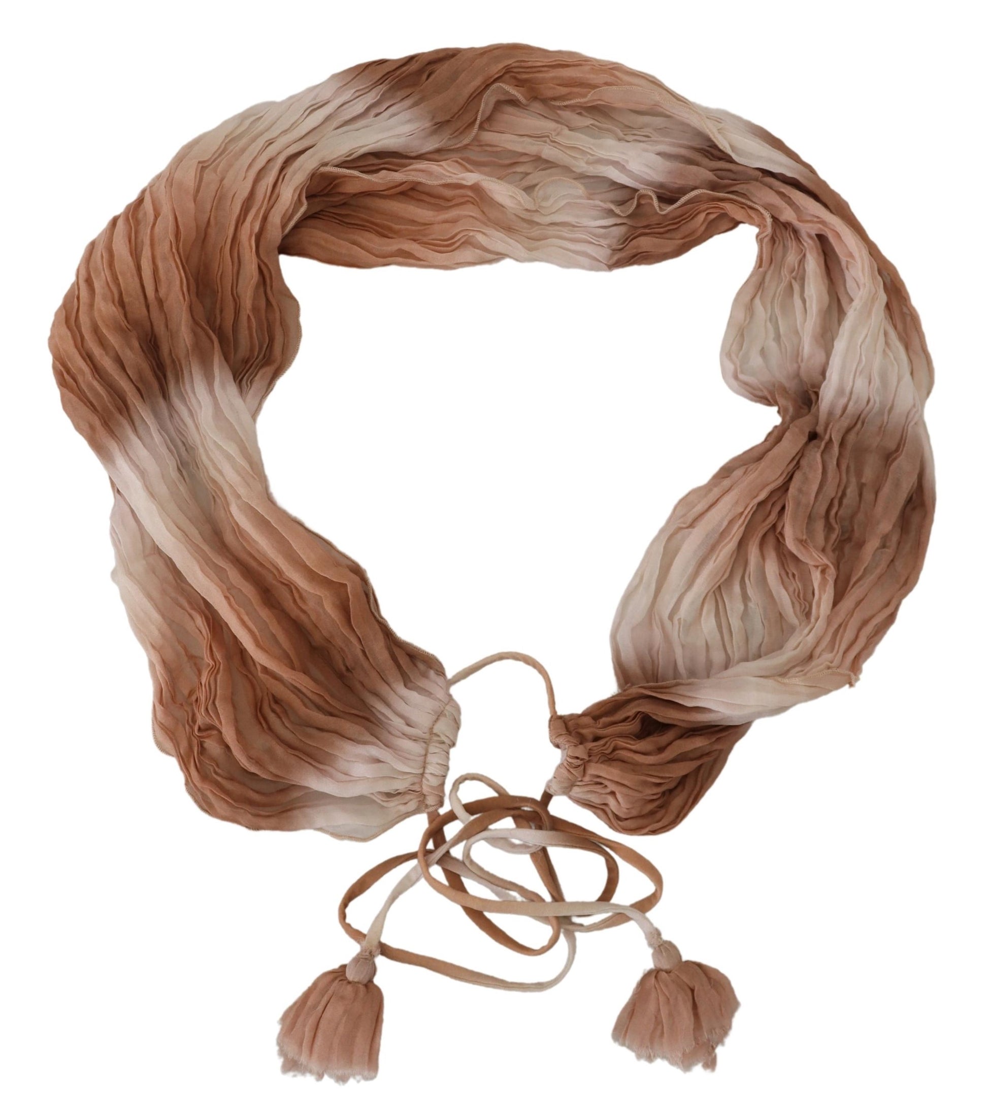 Ermanno Scervino Mehrfarbiger Seiden-Wickelschal-Foulard-Schal