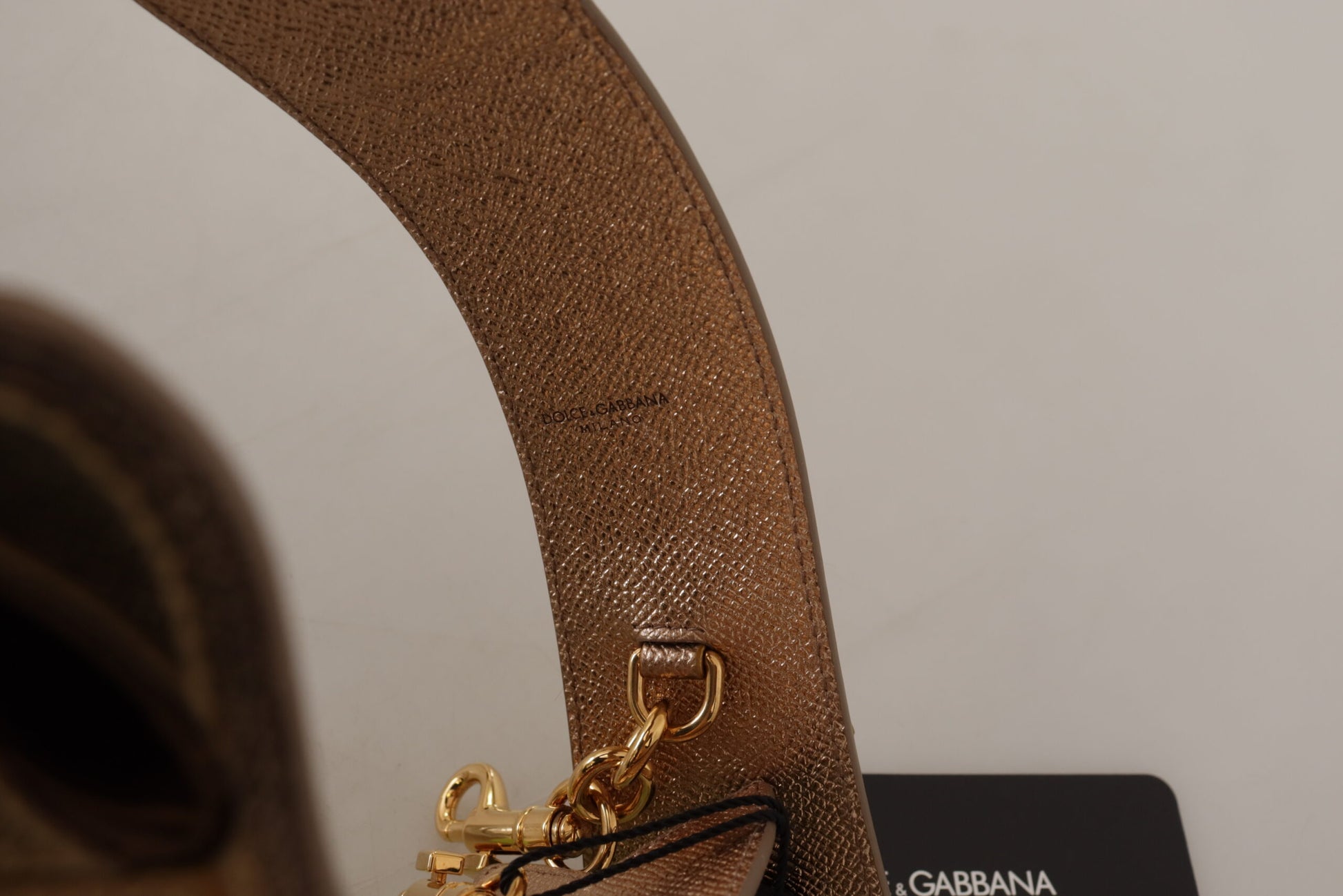 Dolce & Gabbana Gold Shoulder Strap for Women detail view
