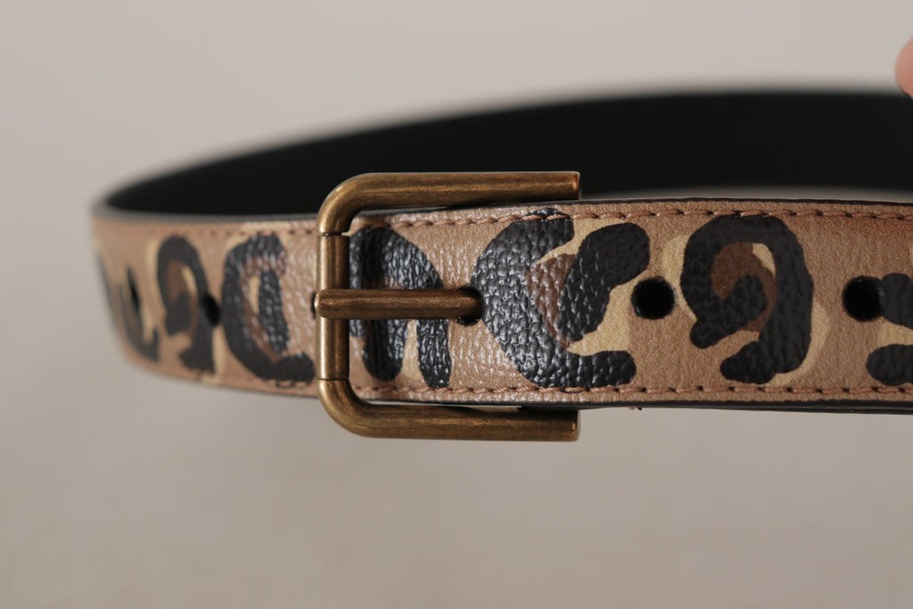 Dolce & Gabbana Brown High Waist Belts for Women side view