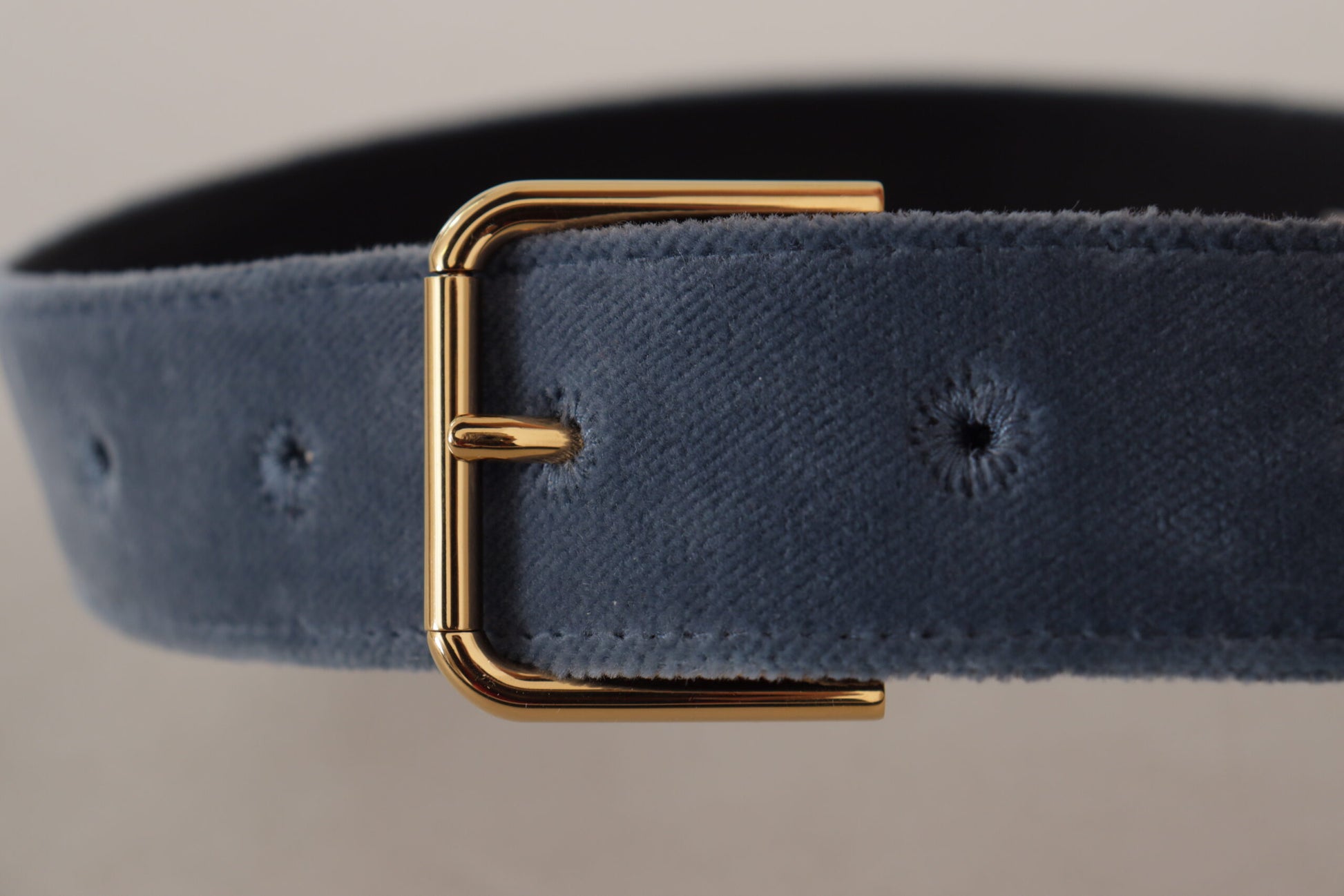 Dolce & Gabbana Blue High Waist Belts for Women side view