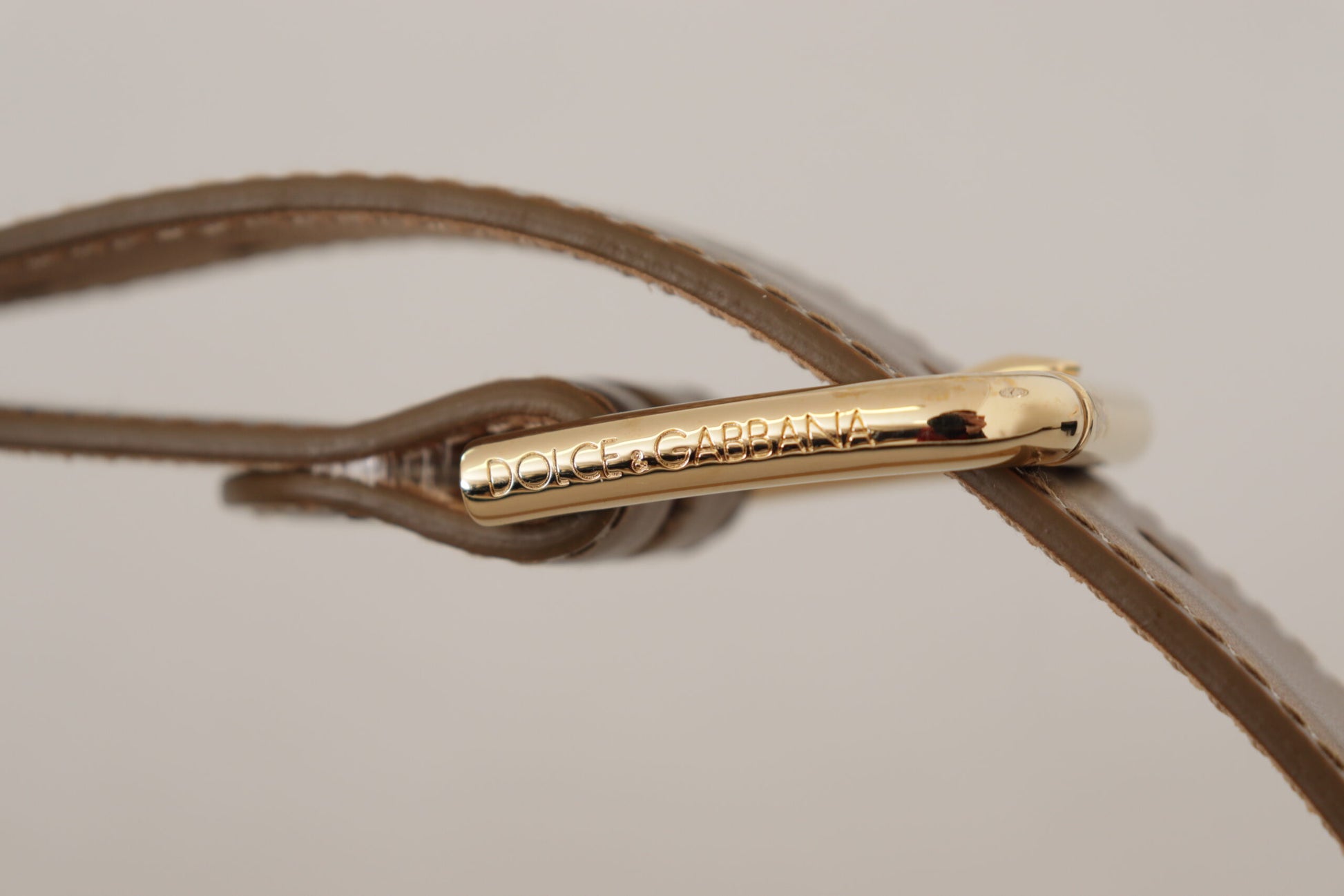 Dolce & Gabbana Brown High Waist Belts for Women detail view