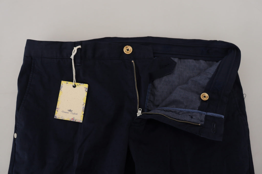Domenico Tagliente Blue Skinny Pants for Men side view