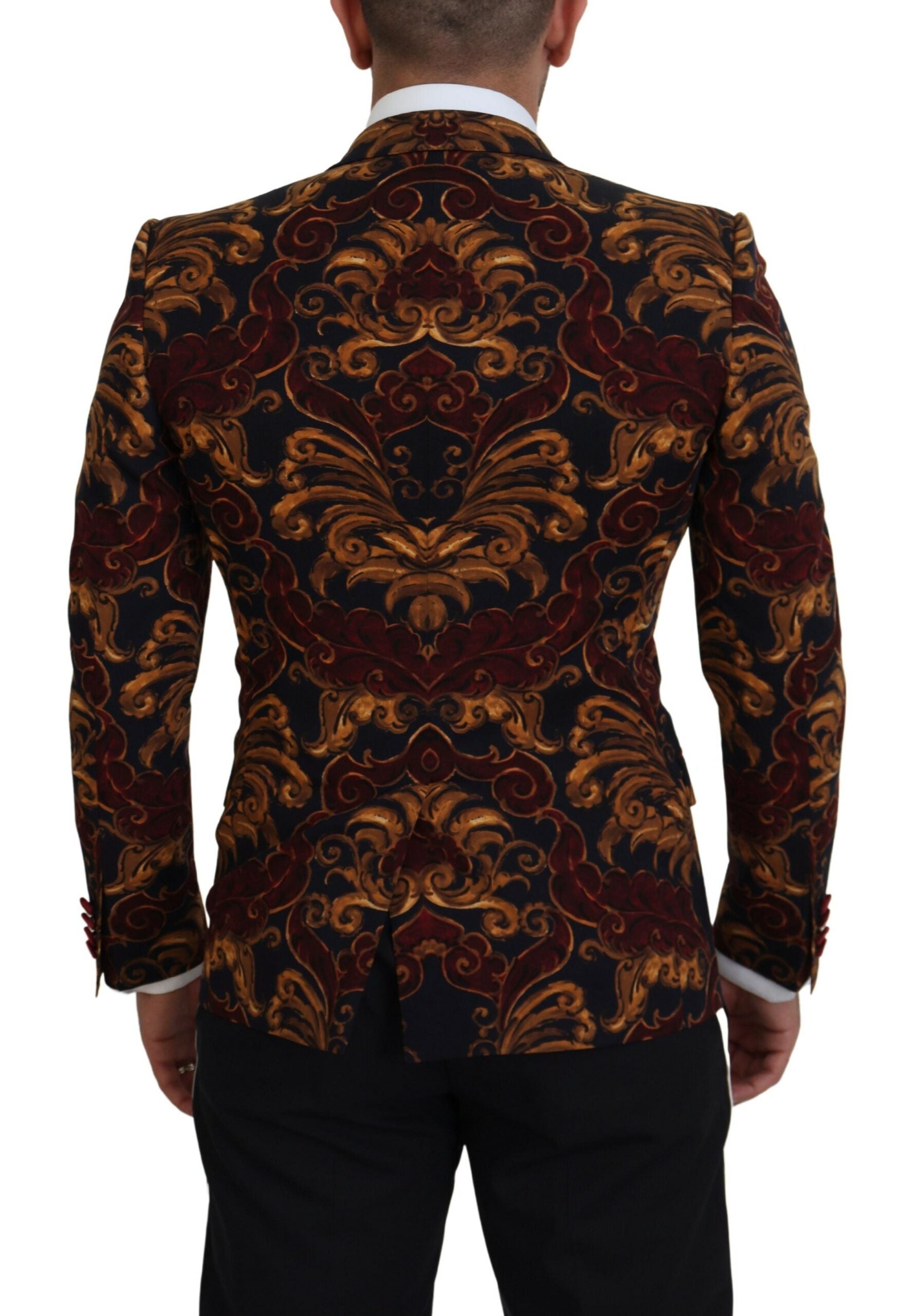 Blazer Martini Dolce & Gabbana multicolore fleuri à simple boutonnage