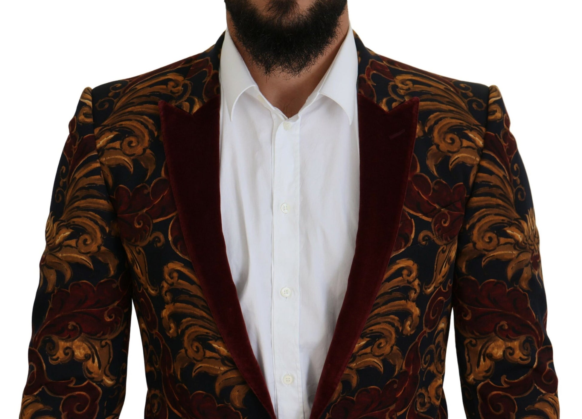 Blazer Martini Dolce & Gabbana multicolore fleuri à simple boutonnage