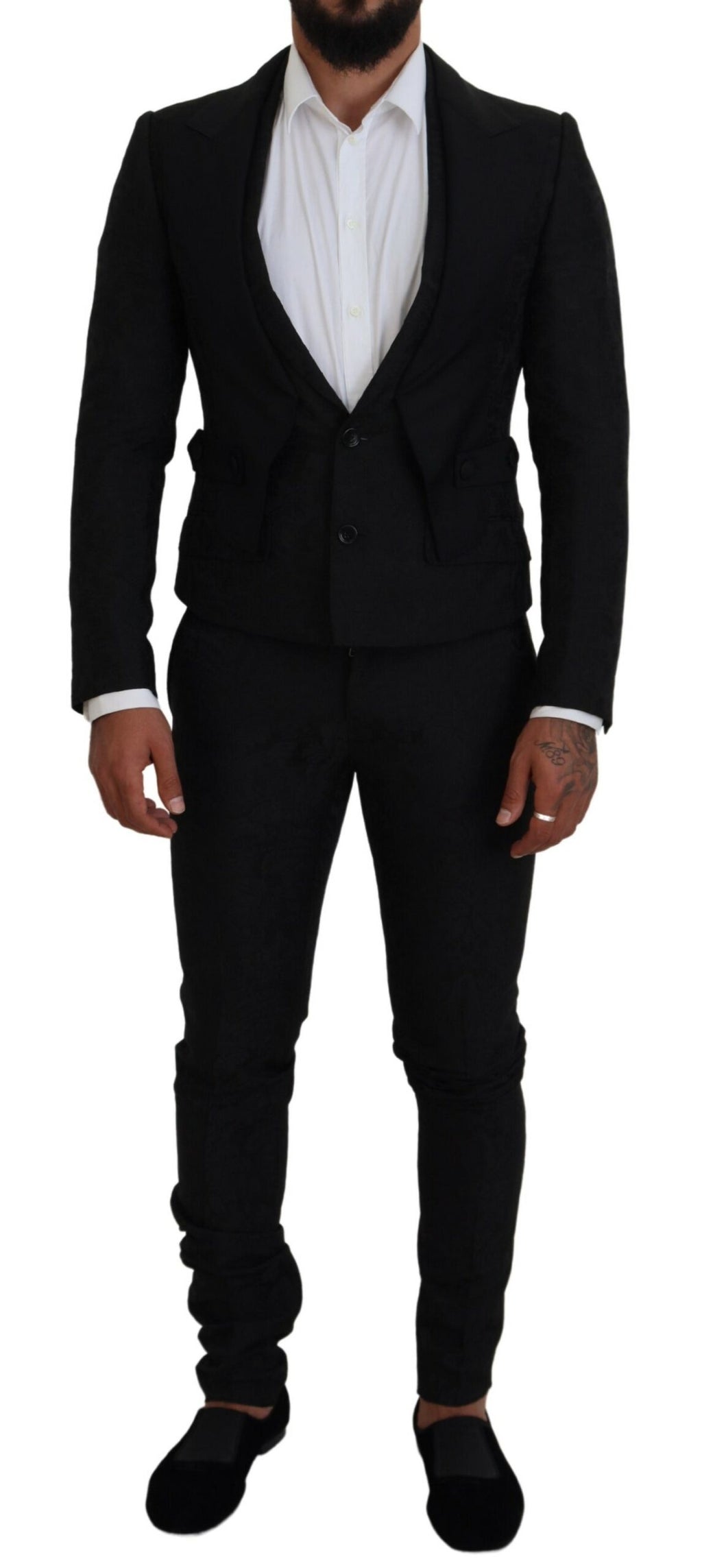 Dolce & Gabbana Black Two Piece Suits for Men