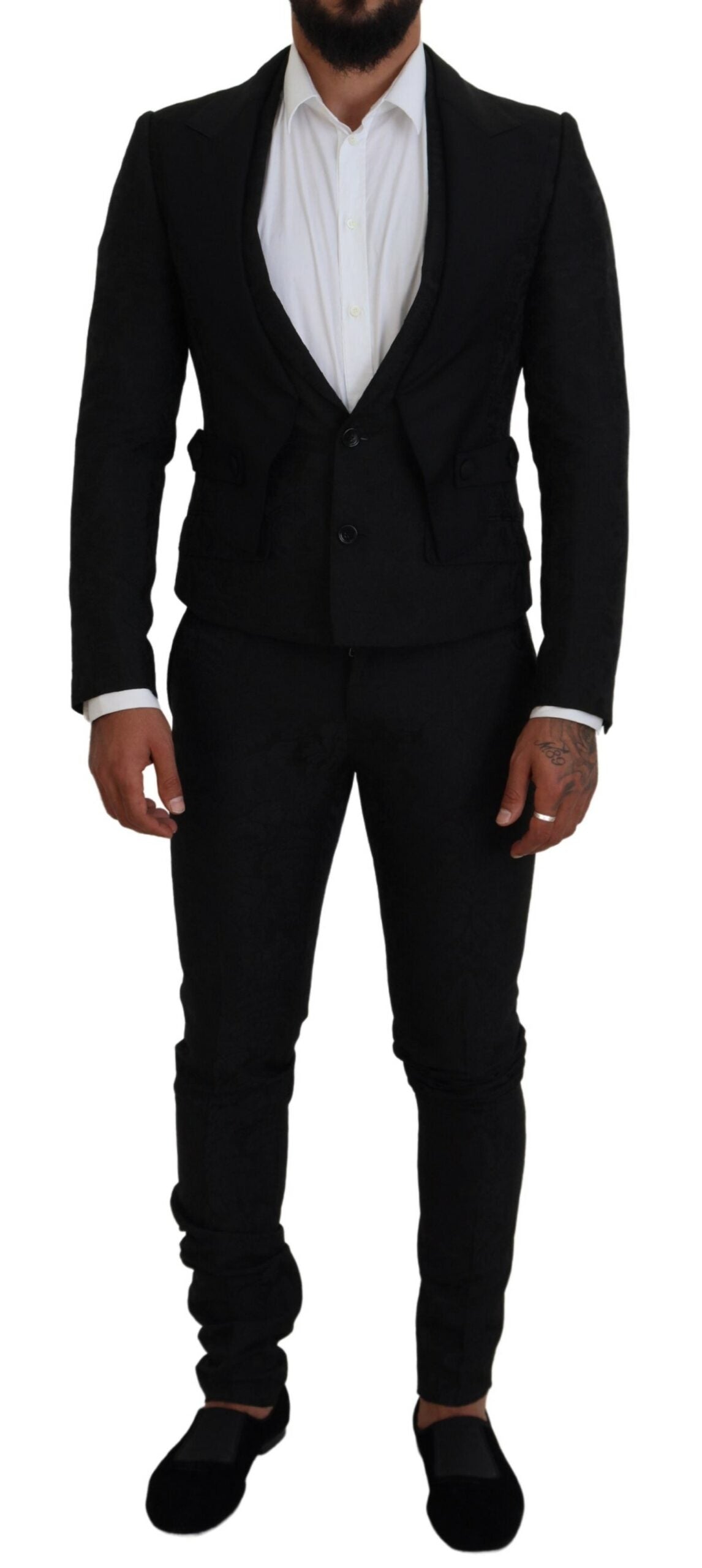 Dolce & Gabbana Black Two Piece Suits for Men
