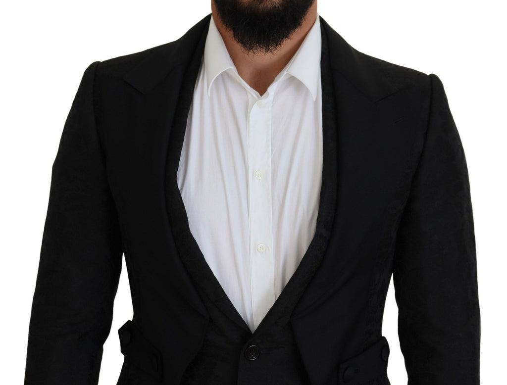Dolce & Gabbana Black Two Piece Suits for Men side view