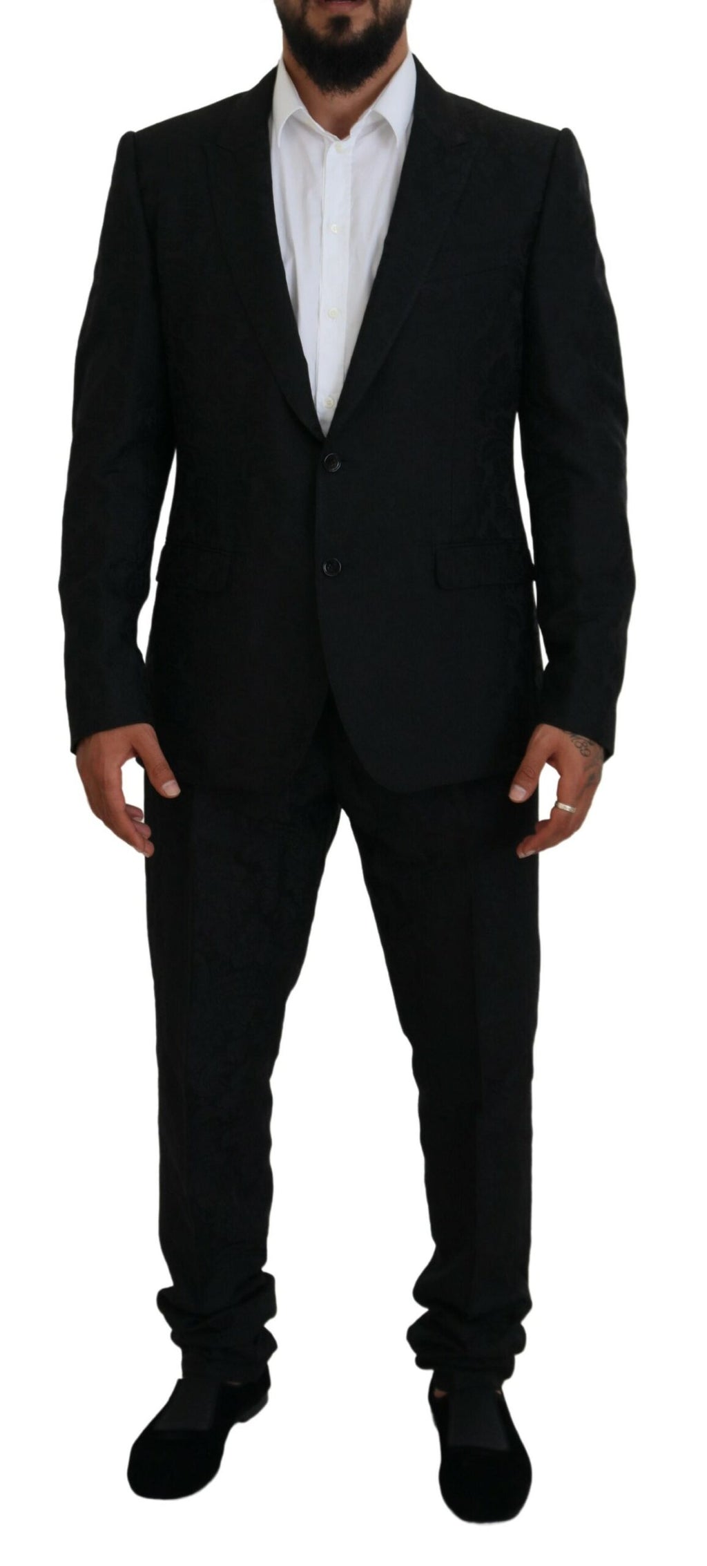 Dolce & Gabbana Black Two Piece Suits for Men