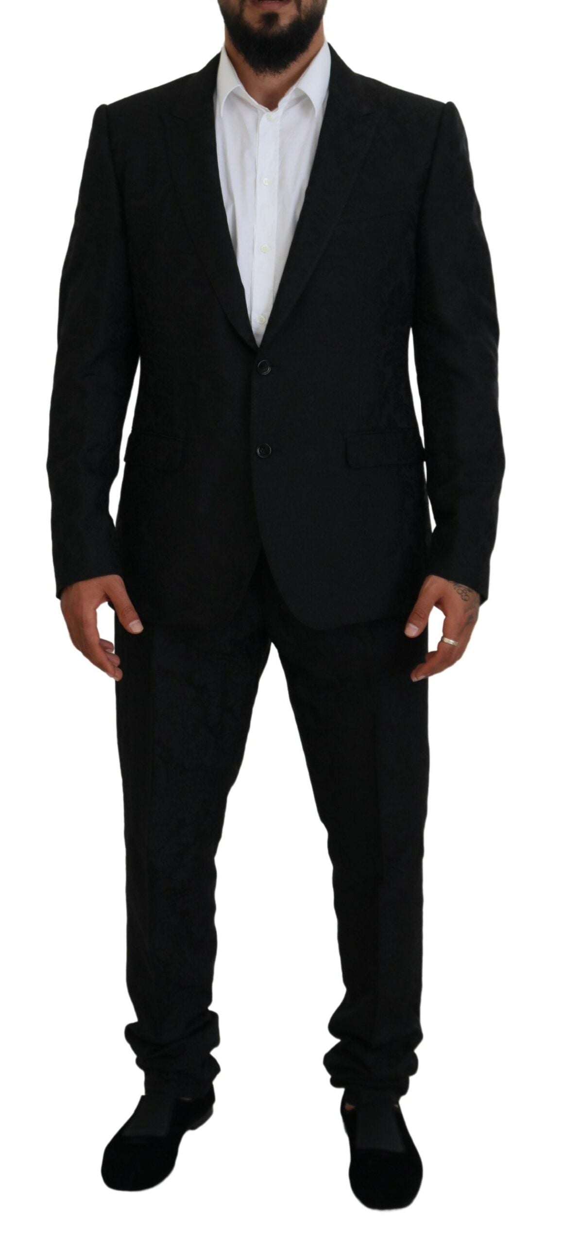 Dolce & Gabbana Black Two Piece Suits for Men