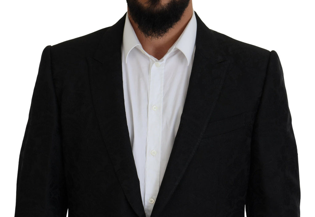 Dolce & Gabbana Black Two Piece Suits for Men side view