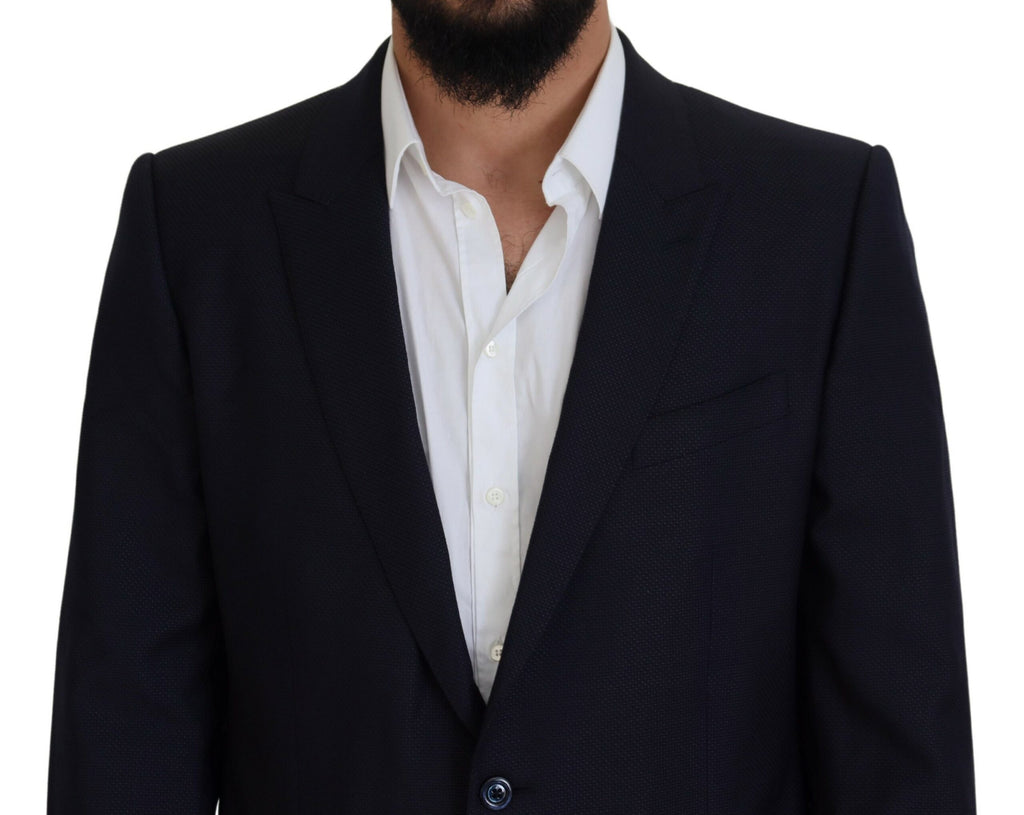 Dolce & Gabbana Blue Two Piece Suits for Men side view