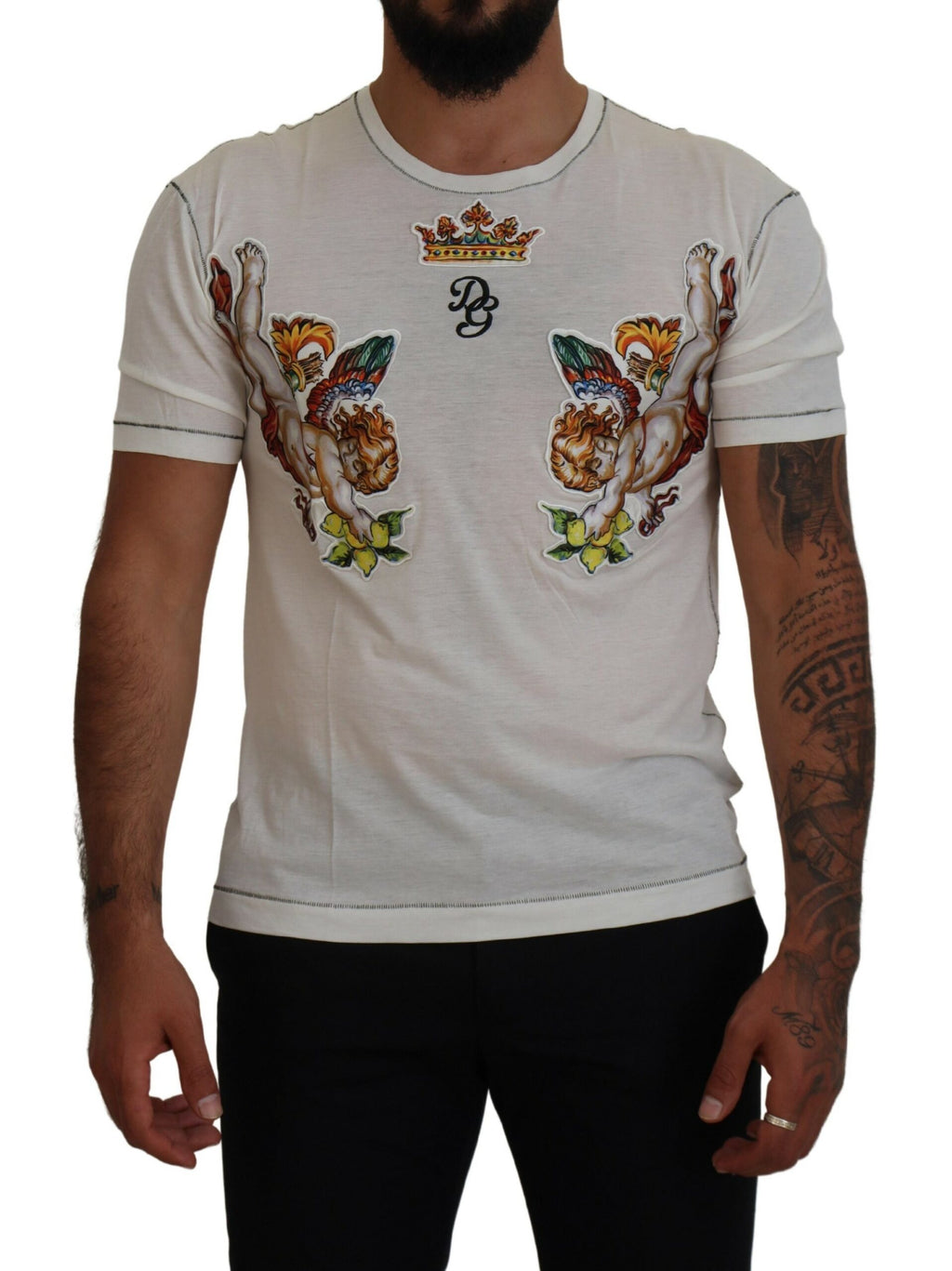 Dolce & Gabbana White T-Shirt for Men