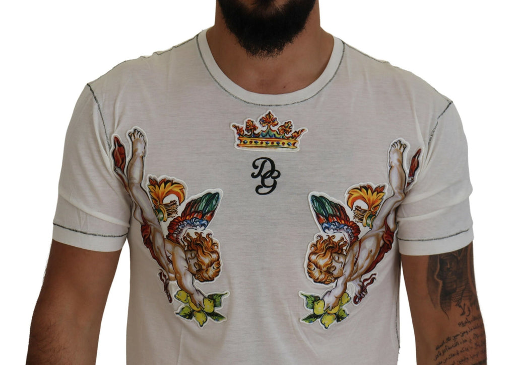 Dolce & Gabbana White T-Shirt for Men side view
