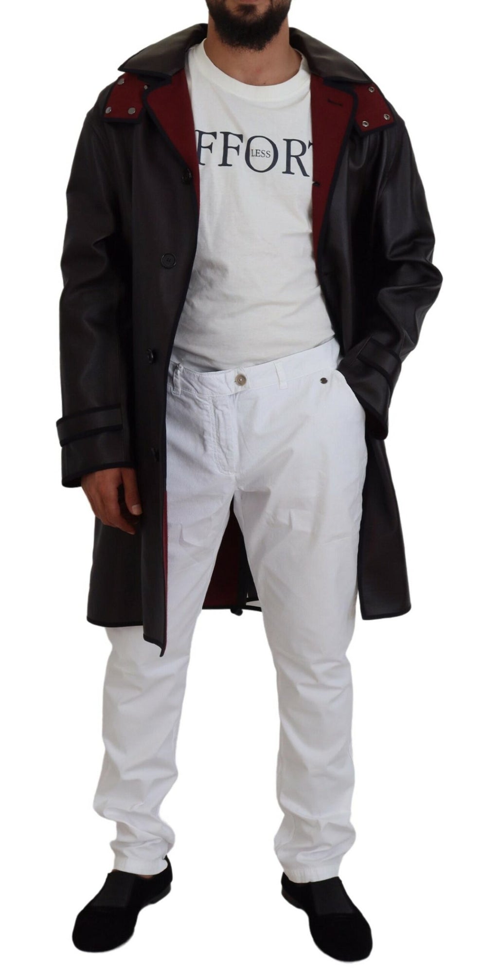Dolce & Gabbana Black Parkas for Men side view