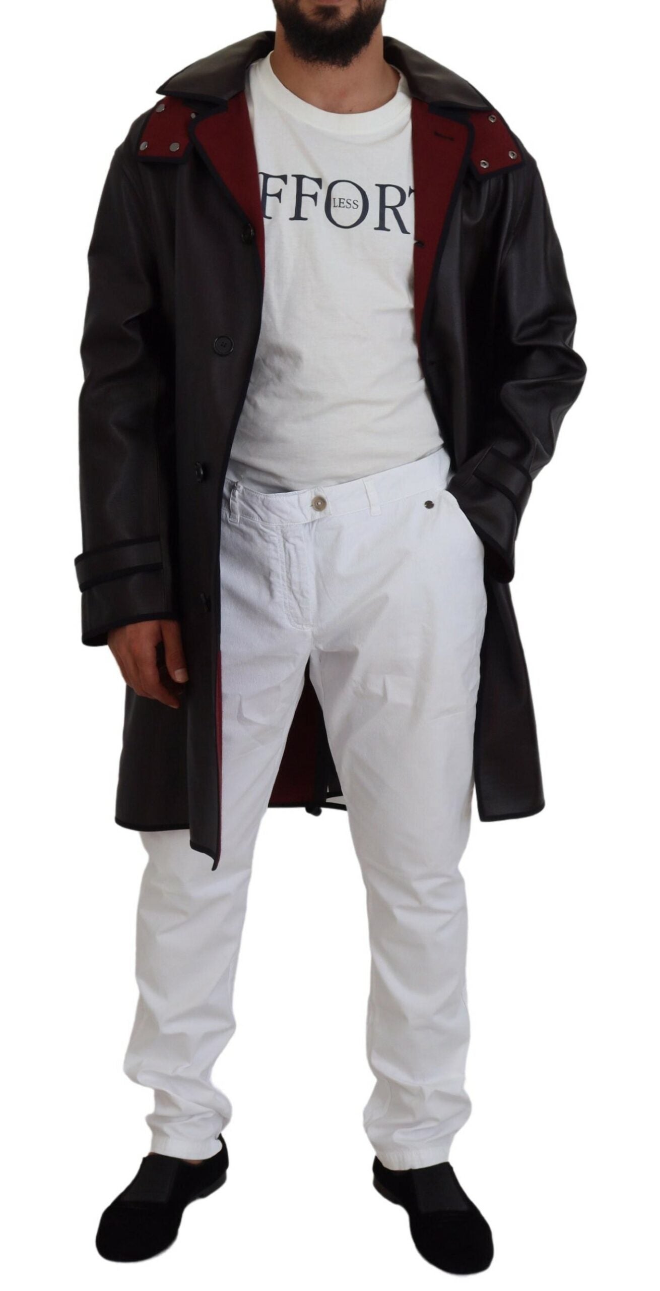 Dolce & Gabbana Black Parkas for Men side view