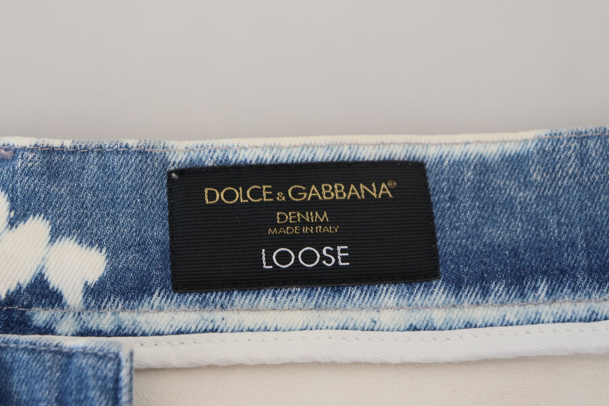Dolce & Gabbana Blue Relaxed Fit Jeans for Men side view