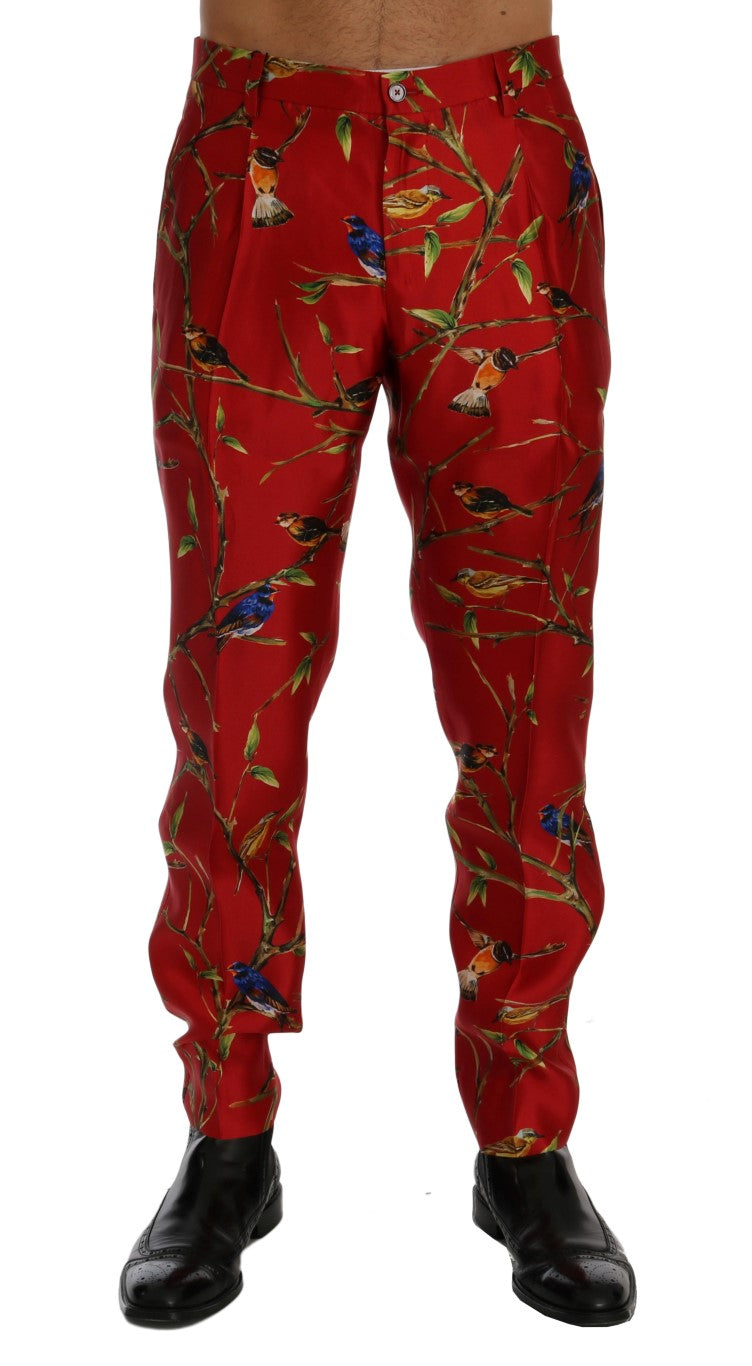 Dolce & Gabbana Red Casual Pants for Men