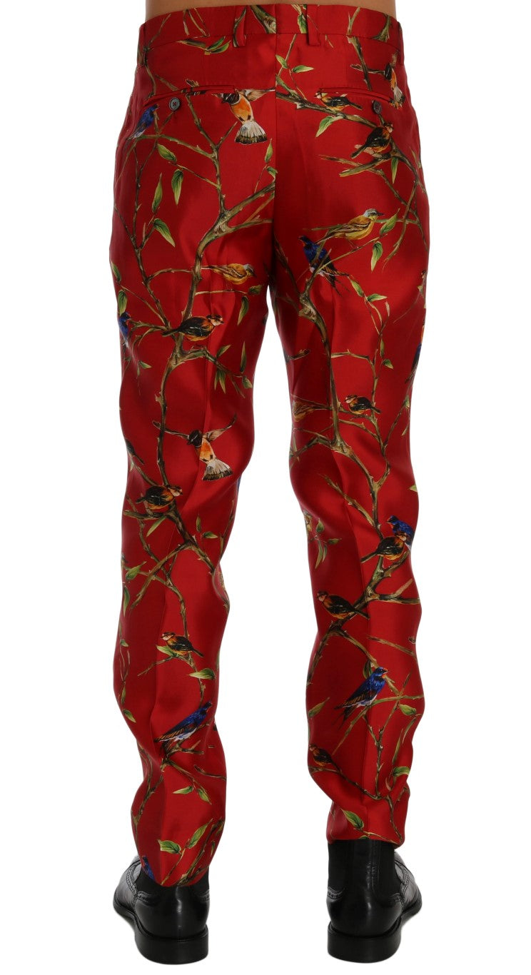 Dolce & Gabbana Red Casual Pants for Men detail view