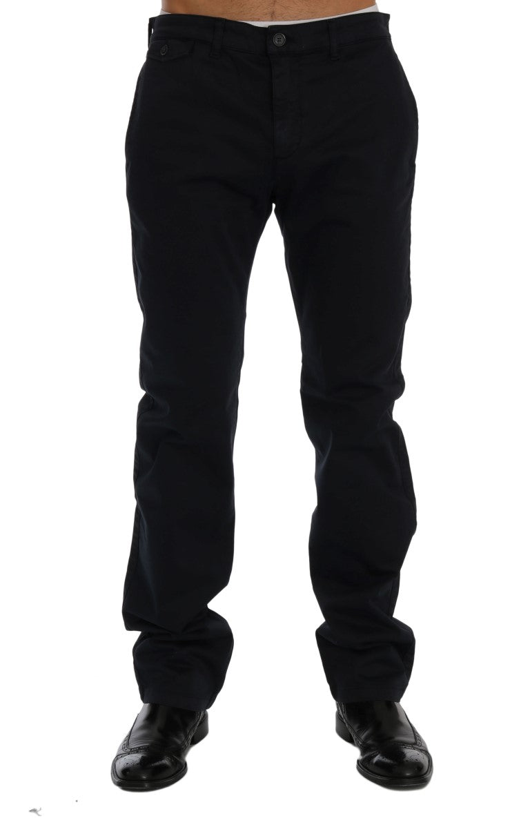 GF Ferre Blue Chino Pants for Men