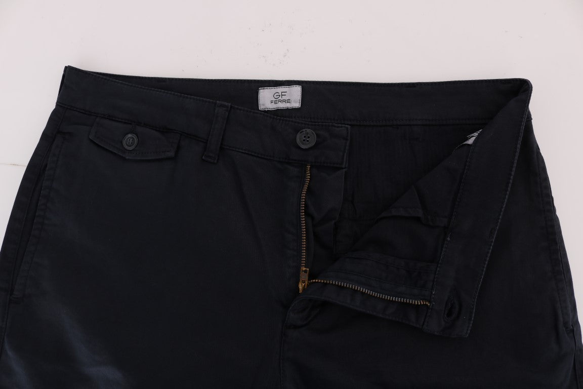 GF Ferre Blue Chino Pants for Men side view