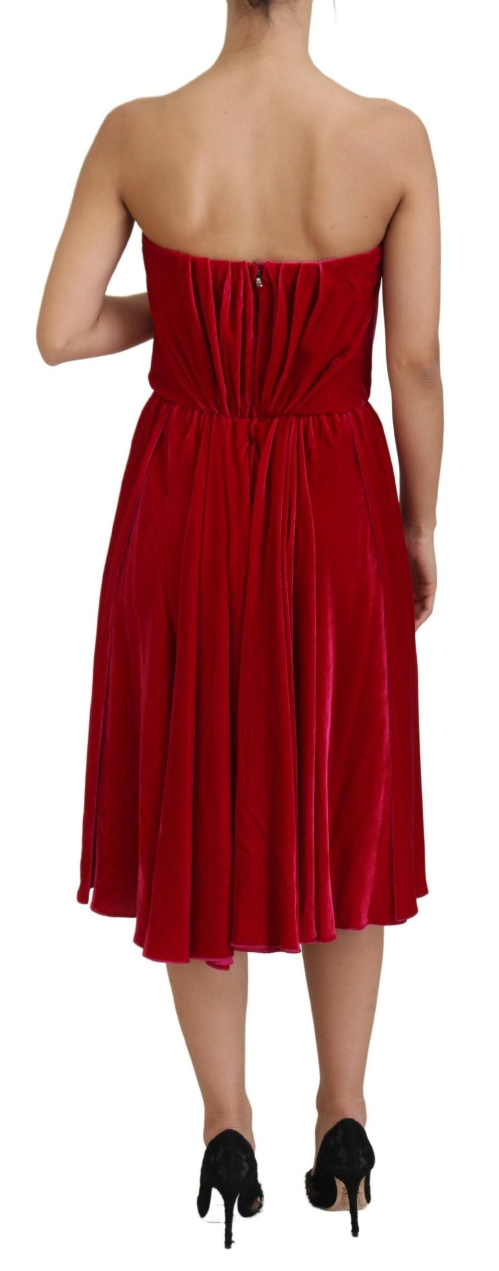 Dolce & Gabbana Pink Midi Dress for Women detail view