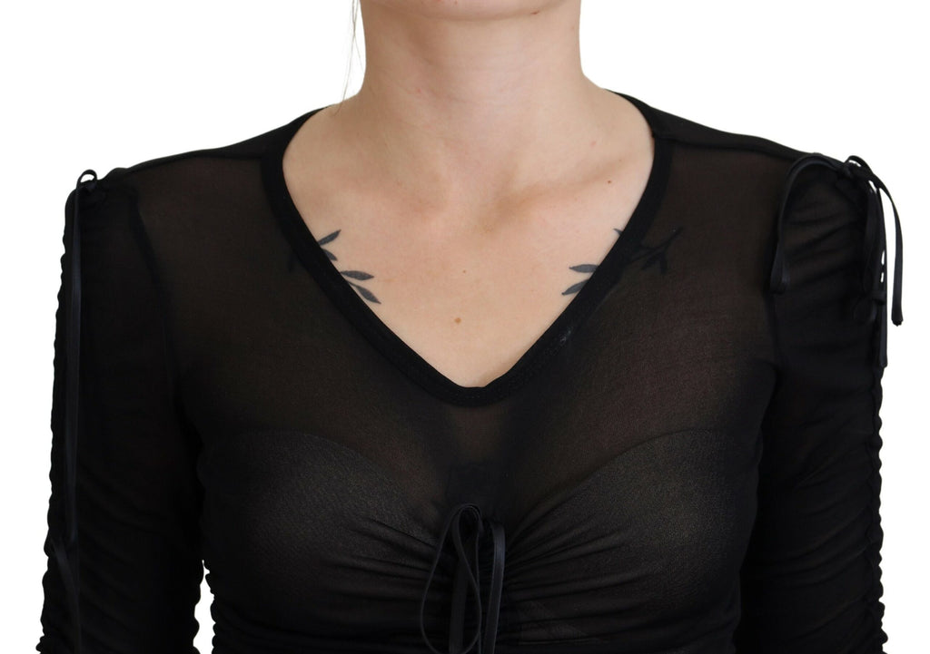 Dolce & Gabbana Black Long Dress for Women side view