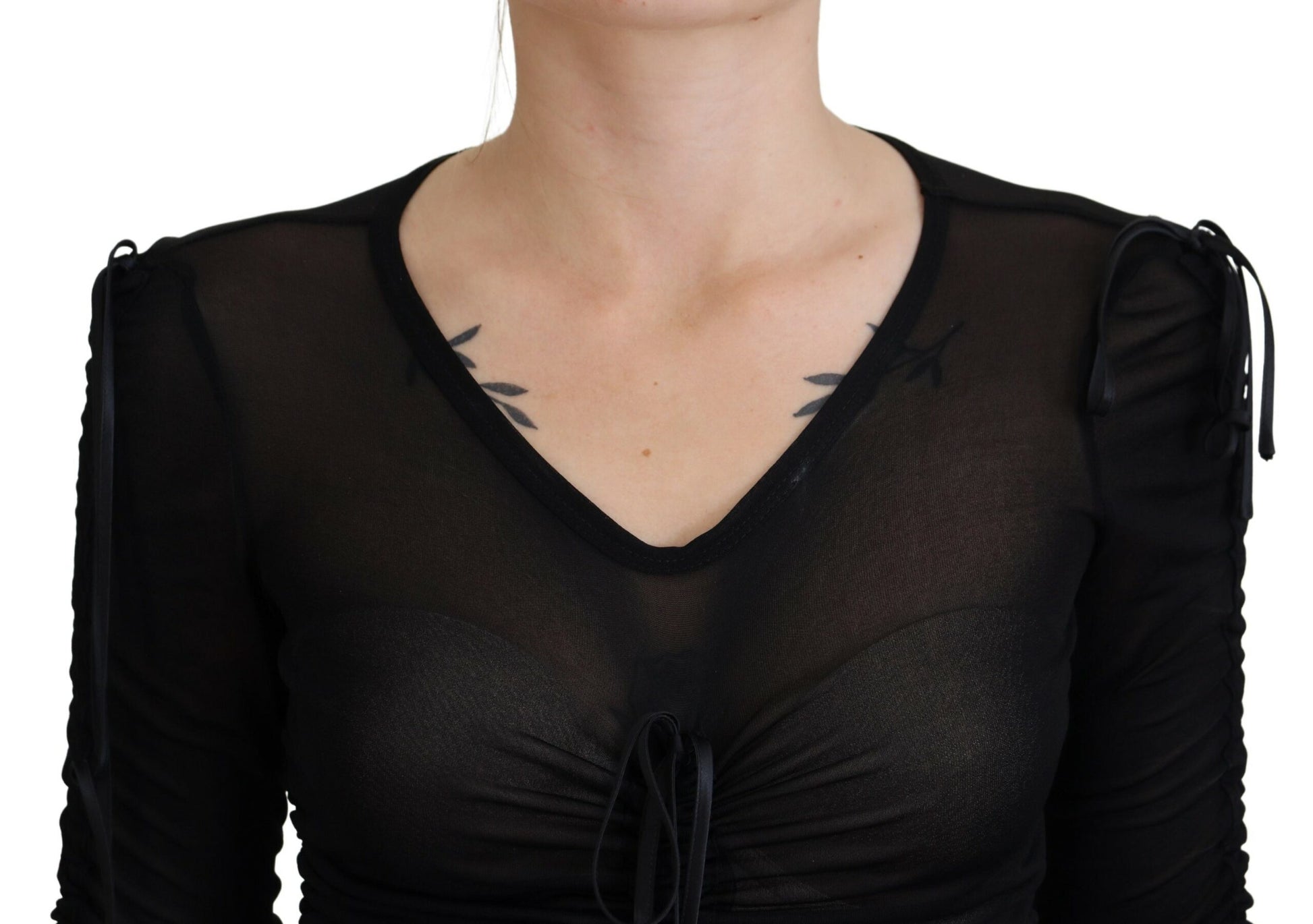 Dolce & Gabbana Black Long Dress for Women side view