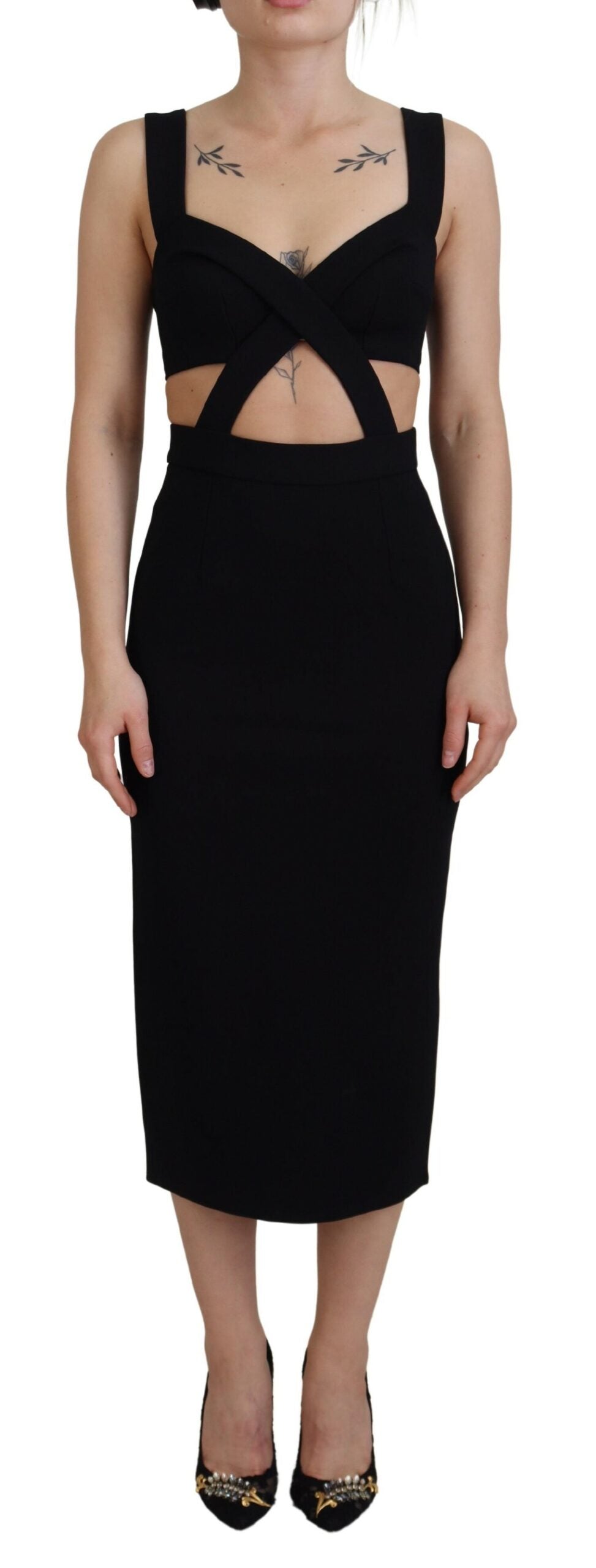 Dolce & Gabbana Black Midi Dress for Women