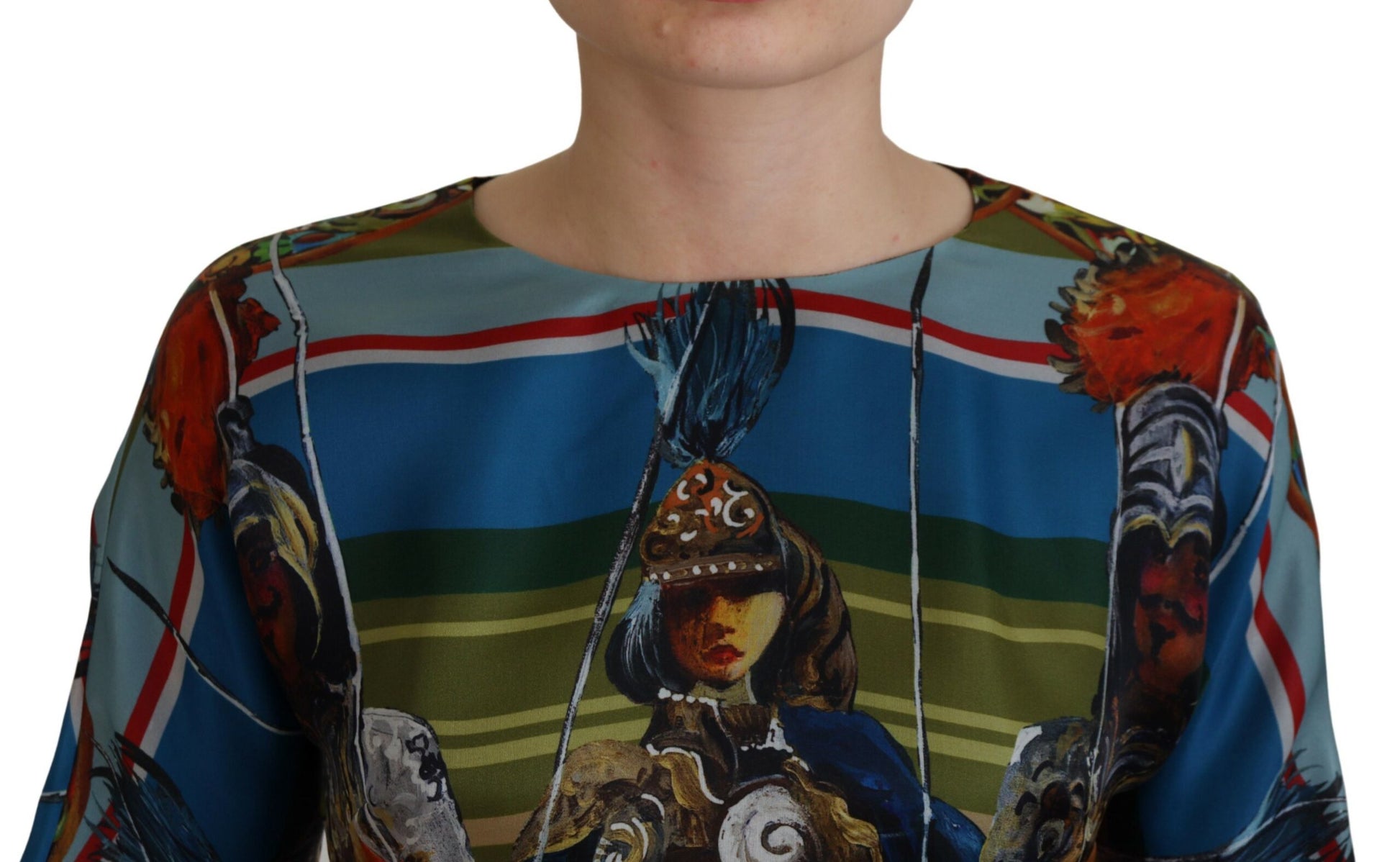 Dolce & Gabbana Multicolor Long Dress for Women side view
