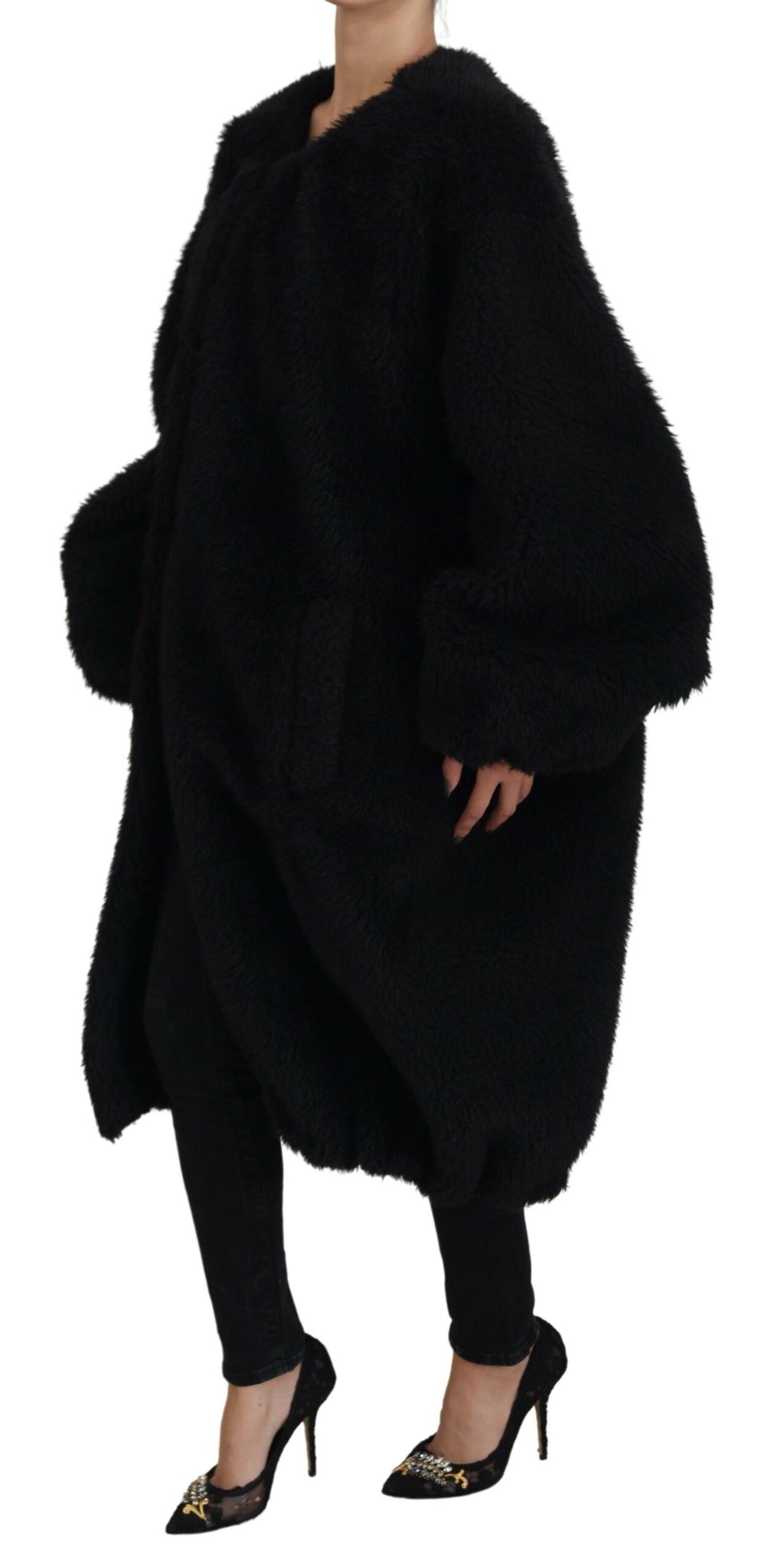 Dolce & Gabbana Black Full Length Jacket for Women alternate view