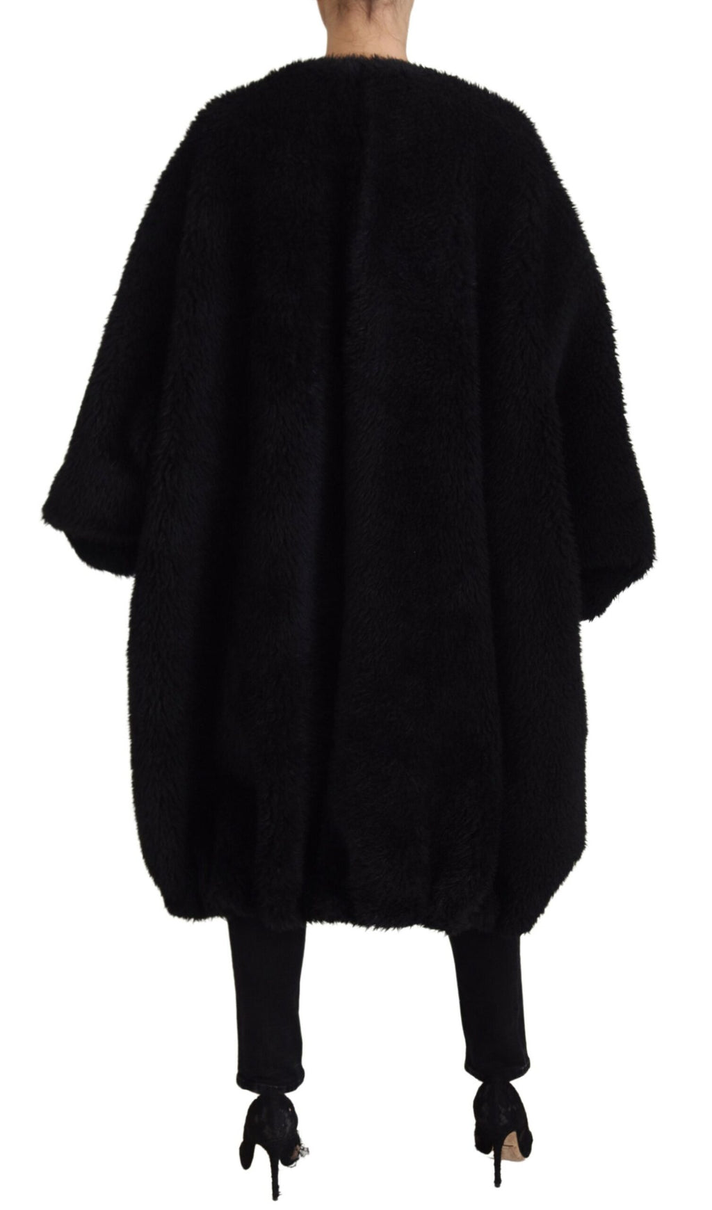 Dolce & Gabbana Black Full Length Jacket for Women detail view