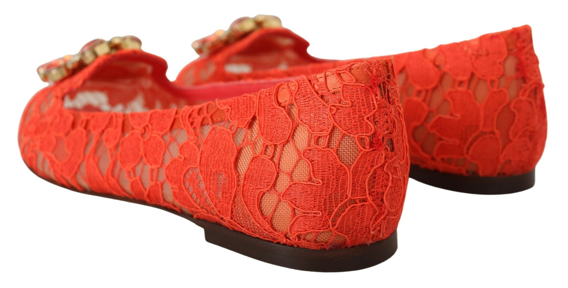 Dolce & Gabbana Red Ballet Flats for Women side view