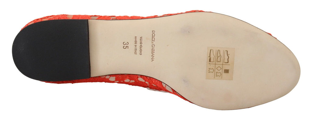 Dolce & Gabbana Red Ballet Flats for Women additional view