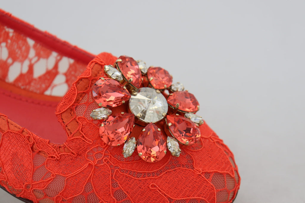 Dolce & Gabbana Red Ballet Flats for Women additional view