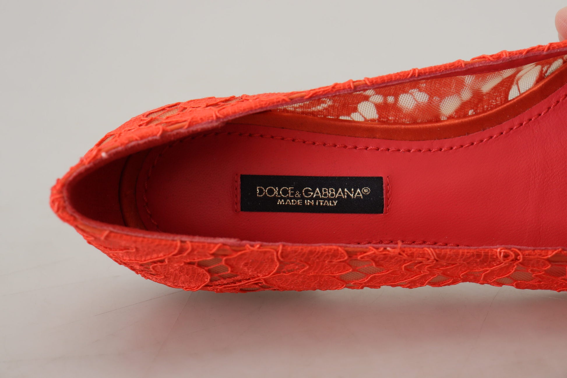 Dolce & Gabbana Red Ballet Flats for Women additional view