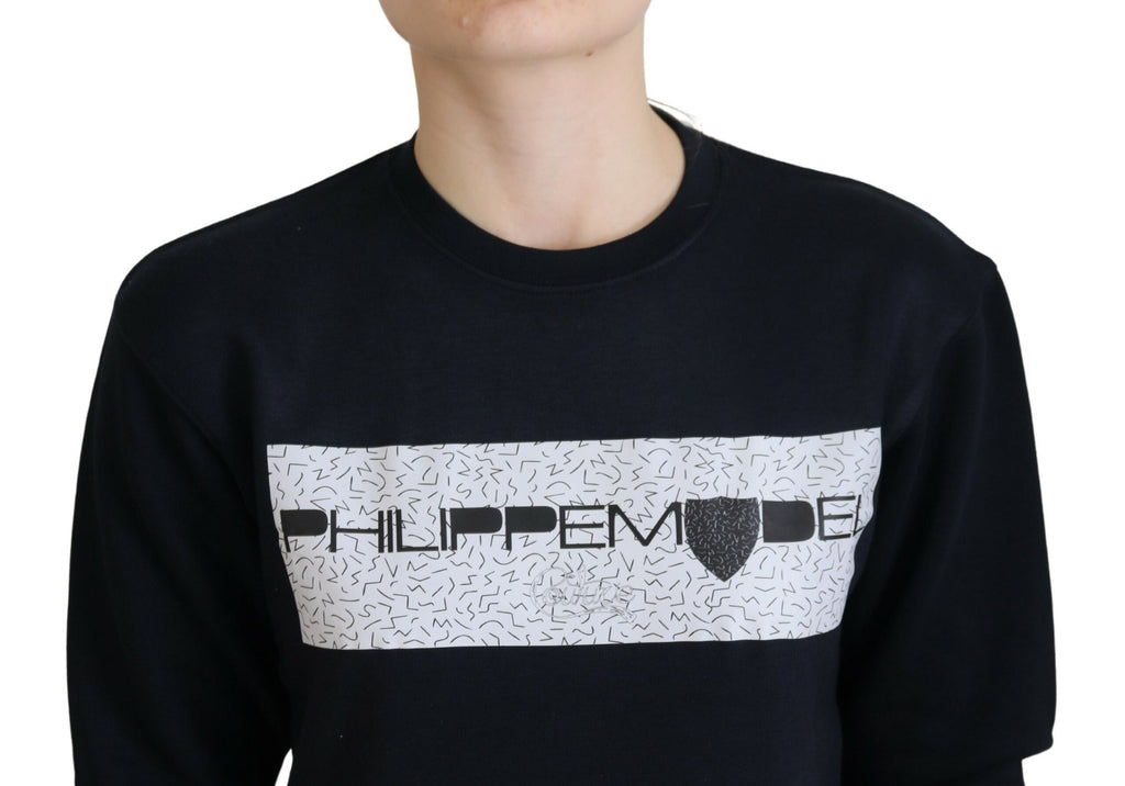 Philippe Model Black Sweatshirt for Women side view