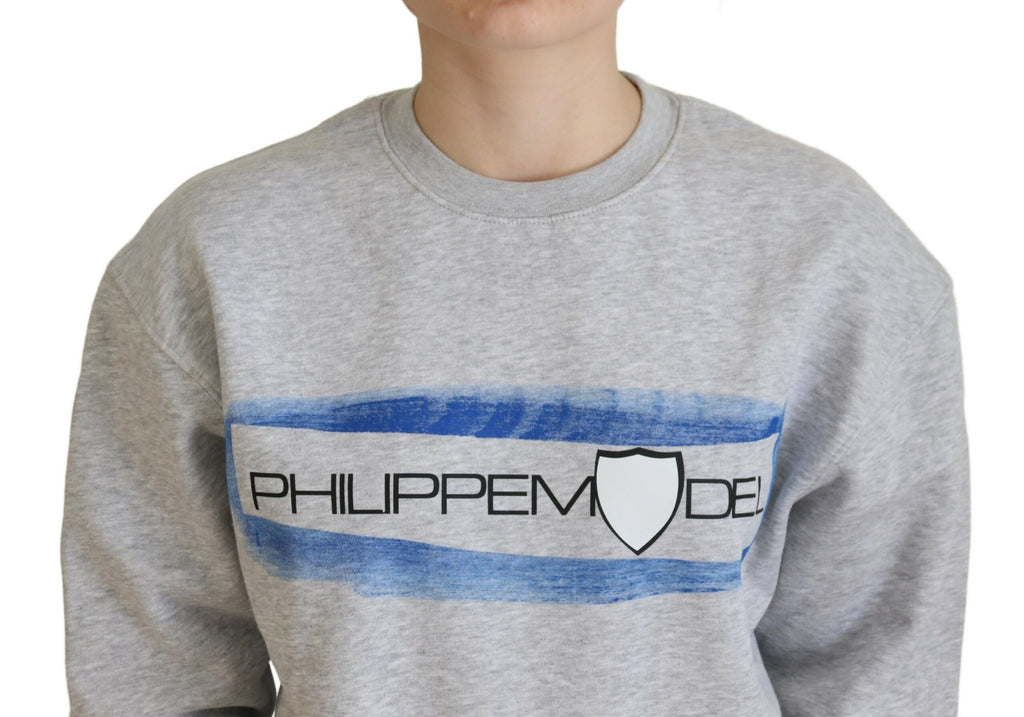 Philippe Model Grey Sweatshirt for Women side view