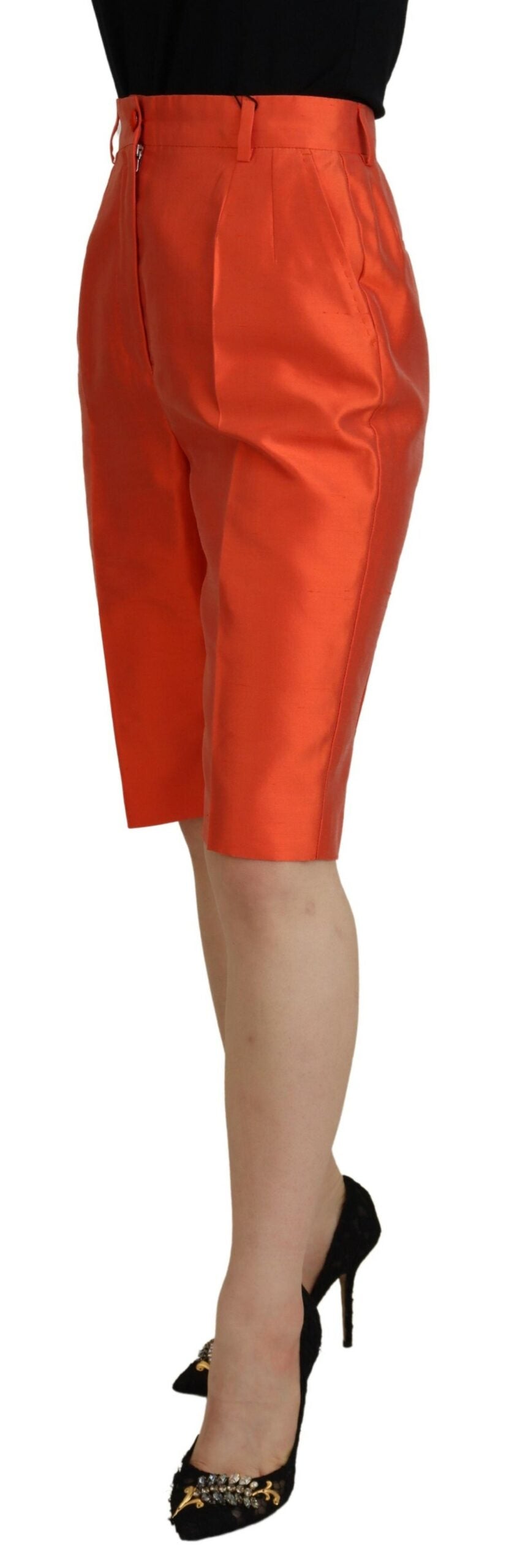 Dolce & Gabbana Orange Cropped Pants for Women alternate view