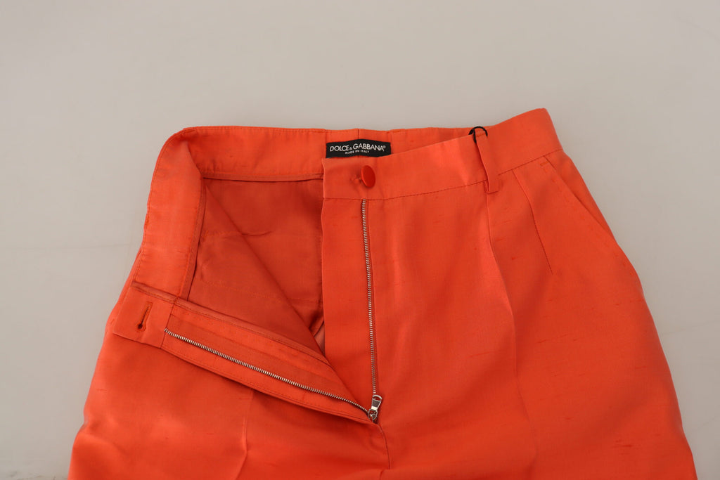Dolce & Gabbana Orange Cropped Pants for Women side view