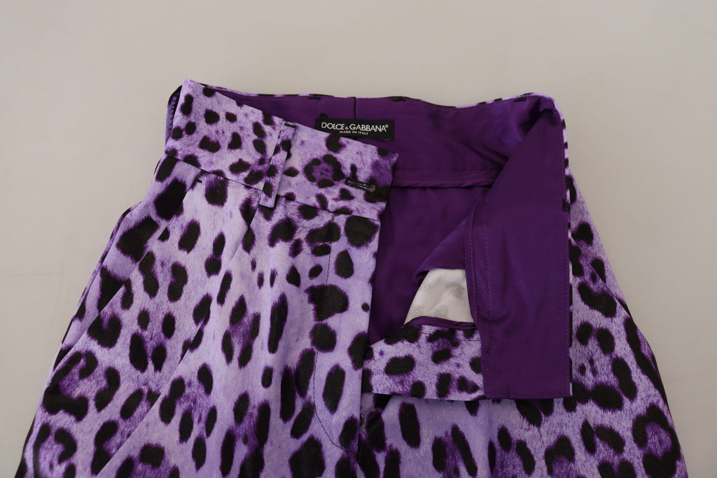 Dolce & Gabbana Purple Casual Pants for Women side view