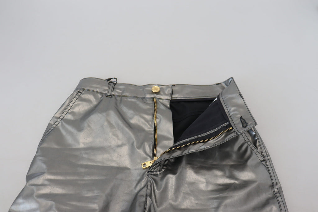 Dolce & Gabbana Silver Skinny Pants for Women side view
