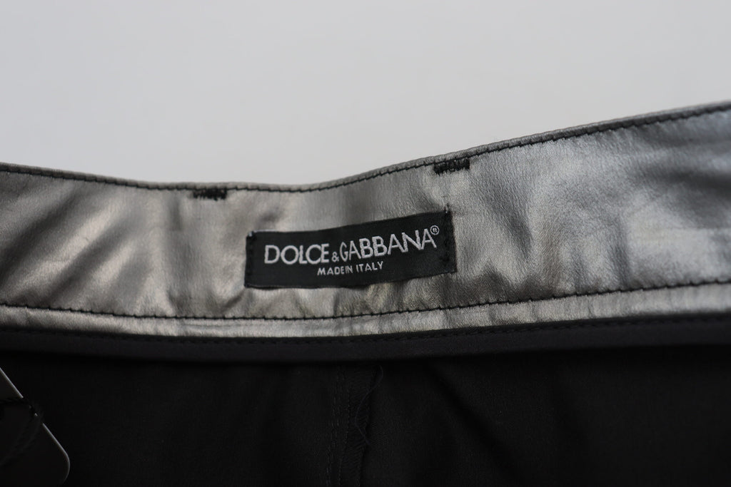 Dolce & Gabbana Silver Skinny Pants for Women additional view