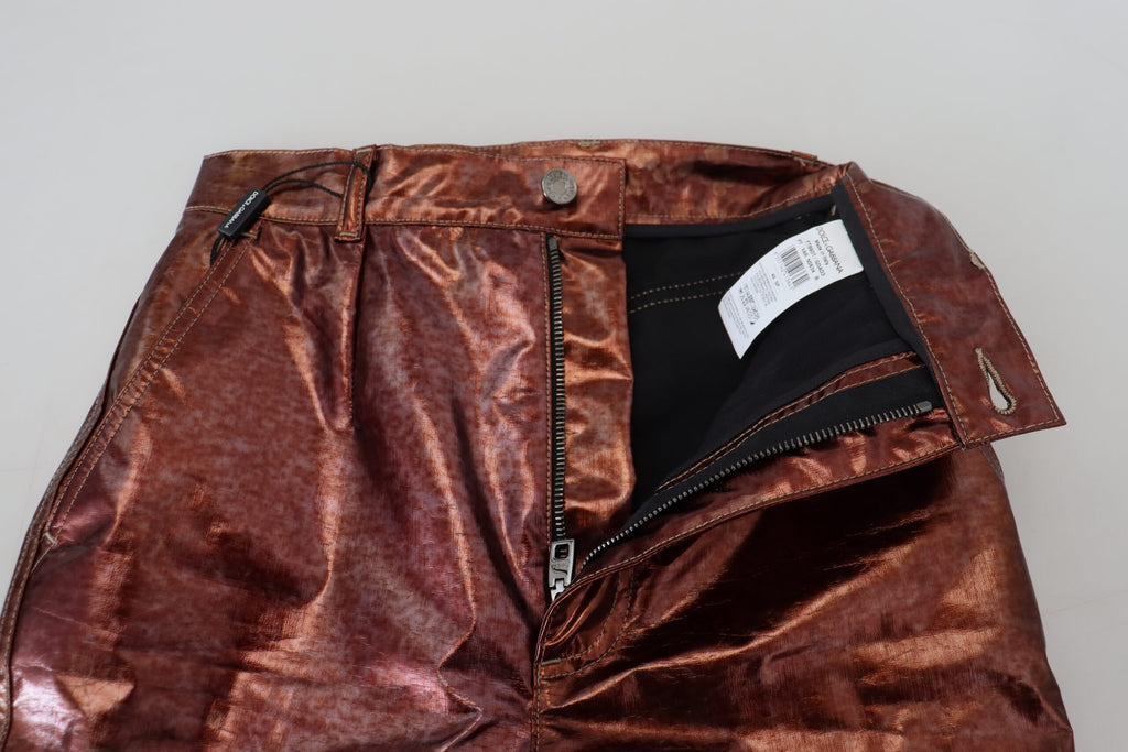 Dolce & Gabbana Brown Skinny Jeans for Women side view